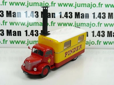 PIN2 1/43 IXO CIRQUE PINDER : Camion UNIC ZU51 cuisine cantine - Photo 1/3