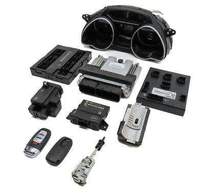 AUDI A5 (B8 8T) 2013 2,0 L velocímetro carrocería módulo motor y juego de llaves bcm ecm ecu Foto 1 de 4