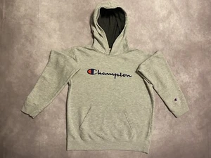 Champion Sweatshirt Youth XL Gray Hoodie Pullover Kids Boys XLarge Stitched - Picture 1 of 5