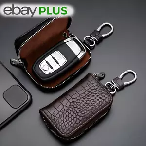 Autoschlüssel Tasche Schutz Schlüsselhülle Keyless Go Leder Schlüsselmäppchen - Bild 1 von 12