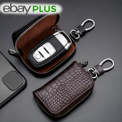 Autoschlüssel Tasche Schutz Schlüsselhülle Keyless Go Leder Schlüsselmäppchen  - Bild 1 von 4