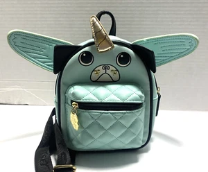 Luv Betsey by Betsey Johnson UniPug Mint Green Mini Backpack (Pug Dog) - Picture 1 of 10