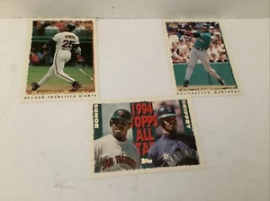 1995 Topps 388 All Stars Barry Bonds & Ken Griffey Jr. + 397, Griffey + #100Bonds - Foto 1 di 6
