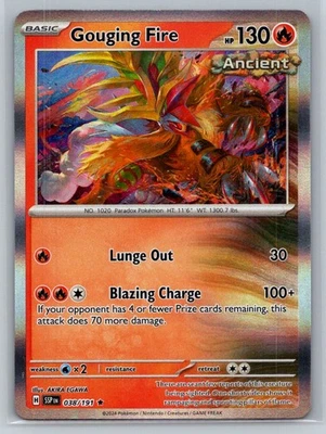 Gouging Fire #038/191 SV08: Surging Sparks Holo Rare - Pokemon Cards G31 - Image 1 of 2