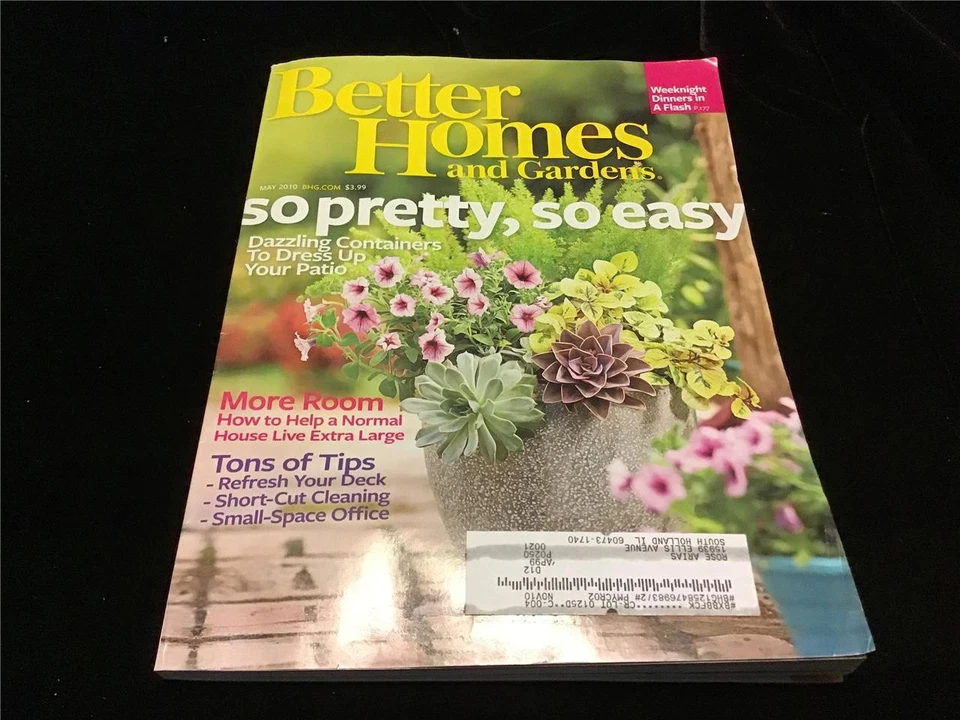 Better Homes and Gardens Magazine May 2010 So Pretty, So Easy Foto 1 de 1