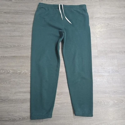 VTG BVD Jogger Sweatpants Mens XL Green Y2K Drawstring Tapered Blank 90s Style - Image 1 of 4