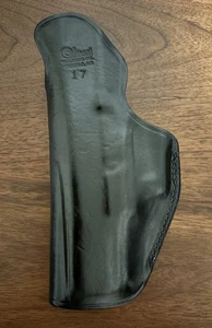 ALESSI IWB LEATHER HOLSTER For GLOCK 17 GEN 1 & 2 Non-railed black right Mint! - Picture 1 of 4