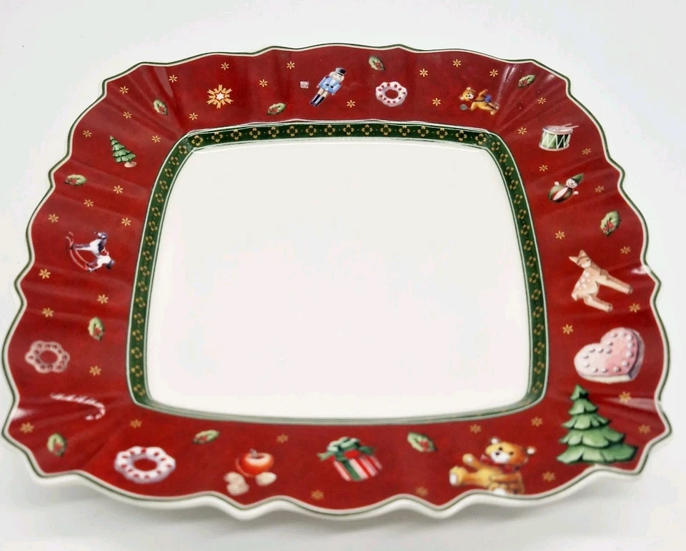 Villeroy & Boch Toy's Delight Frühstücksteller Kuchenteller Teller Eckig Rot 22 - Bild 1 von 1