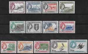 British Virgin Islands 1956-1962 postfrisch NH kompletter Satz SG #149-161 CV £120 sehr schön - Bild 1 von 1