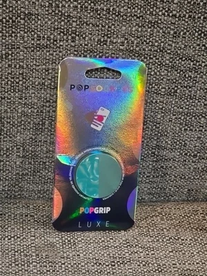 PopSockets ​​​​Phone Grip Kickstand SUPM53757 Acetate Aqua Phone Holder NEW - Image 1 of 2