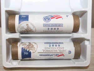 Juego de dos rollos de centavos Lincoln P&D Presidencia LP2 2009 como nuevo en Estados Unidos - Imagen 1 de 2