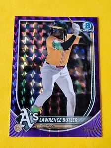 Bowman Cromo 2025 LAWRENCE BUTLER /250 Viola Geometrico - Foto 1 di 3