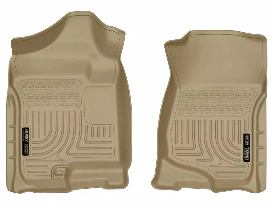 Husky Weatherbeater Mat Fit 07-14 Escld/Sbrbn/Yukn/Tah/Slvrd/Sra/Avlh Frt 2p Tan - Изображение 1 из 4