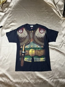 Vintage Y2K Disney Parks T-shirt Brave Movie Celtic Viking Wear AOP Merch Mens L - Picture 1 of 5