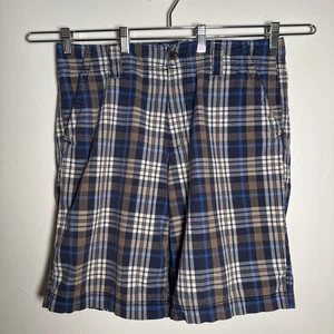 Old Navy Loose Blue Plaid Vintage Men's Shorts Size 33 Skater Y2K Grunge Surfer - Picture 1 of 11