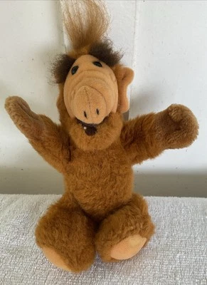 Juguete de peluche vintage 1988 ALF Coleco Alien Productions ventana palo adhesivo alrededor Foto 1 de 4