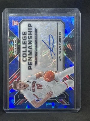 Azuolas Tubelis 2023 Prizm Draft Rookie RC Auto Blue Ice #10/75 Arizona! B5 - Image 1 of 2