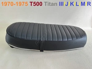 Asiento Suzuki T500 1970-1975. Sillín de asiento nuevo Su T500 Titan. 45100-15103-403 Rep. - Imagen 1 de 12