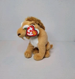Ty Beanie Babies 2009 Ice Age Diego Sabertooth Tiger 6" Stuffed Animal Plush NEW - Picture 1 of 15