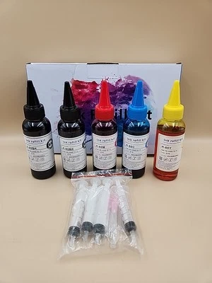 Bulk 500ML Ledes Refill Kit for All Inkjet Printers HP Canon Epson Brother New - Image 1 of 4