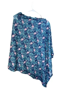 Top It Off Elsa Poncho Flamingo One Size - Picture 1 of 7