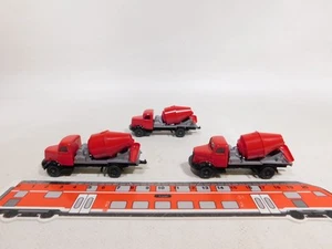 3x wiking H0 1:87 Modello Betoniera Henschel Hs 100 53 B Rosso Mint # DX187-0,5 - Foto 1 di 5