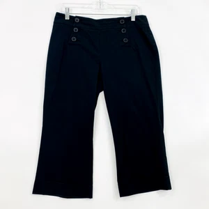 New York & Company Damen Hose Gr. 6 Schwarz Weites Bein Stretch - Bild 1 von 11