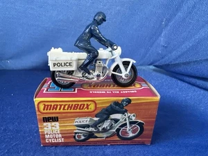 Matchbox # 33 Superfast Police Motor Cyclist in OVP Vintage 1977 - Bild 1 von 10