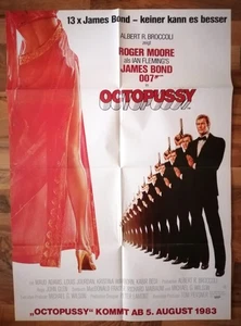 James Bond Octopussy EA Filmplakat A1 Teaser UIP 1983 Roger Moore - Bild 1 von 1
