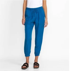 Johnny Was Damen Alice Jogginghose Cropped Hose Mykonos Blau - Gr. XL - Bild 1 von 6