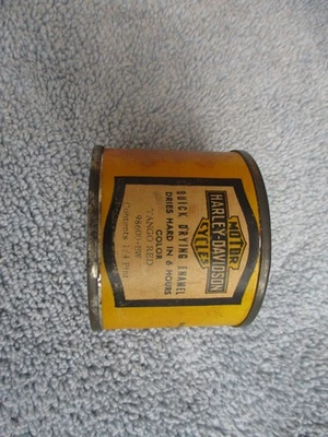 ANTIGUO NOS OEM HARLEY DAVIDSON 1/4 PINTA PINTURA CABEZA DE NUDILLO CABEZA PLANA PANHEAD ROJO Foto 1 de 4