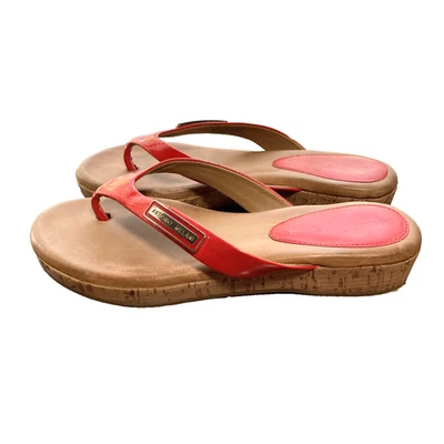 Sandalia Tanga Antonio Melani Mujer 7 Rojo Charol Corcho Cuña Zapato de Lujo Foto 1 de 4