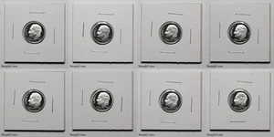 (8) 1992-S-1999-S Roosevelt Dime Proof Uncirculated CAMEO GEM 90% Silver Coin US - Picture 1 of 18