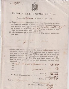 Année 1803 . Italie. Venise. Venezia. Signatures. Vignette. Document ancien. RR - Foto 1 di 1