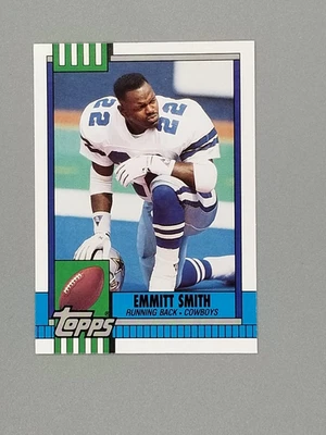 Tarjeta de novato Emmitt Smith - 1990 Topps intercambiada #27T (RC) - Dallas Cowboys Salón de la fama Foto 1 de 2