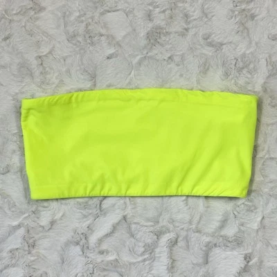 Skims Fits Everybody Bandeau Bralette Womens Medium Neon Lime Green Tube Top - Image 1 of 4