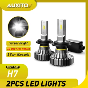 H7 Super White LED Headlight Fog DRL Bulbs Kit High Low Beam 6500K White CANBUS - Picture 1 of 11