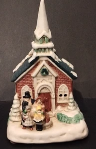 Brinn's Porcelain Musical Church - Picture 1 of 11