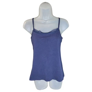 Camicia Tommy Hilfiger donna piccola blu navy tank stratificata anni 2000 preppy usata in ottime condizioni Y2K - Foto 1 di 8