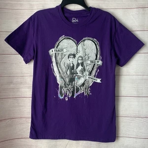 Tim Burton Corpse Bride lila Grafik T-Shirt A TRAGIC TALE OF ROMANCE Gr. M - Bild 1 von 16