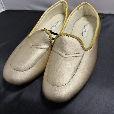 ZAPATILLAS SIN CORDONES DANIEL VERDE MUJER COLOR MEG DORADO CUERO TALLA 6,5 M Foto 1 de 4