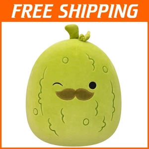 5-Inch Plush Charles The Pickle with Adorable Mustache - Travel Friendly - Picture 1 of 2