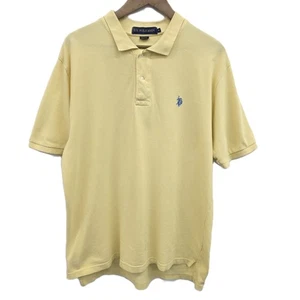 U.S. Polo Assn Herren L Gelb Kurzarm Poloshirt Classic Preppy Freizeit - Bild 1 von 15
