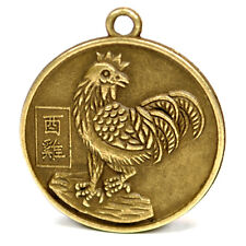 An De Le Coq Bonne Chance Breloque 1 " Chinois Zodiaque Horoscope Feng Shui Neuf