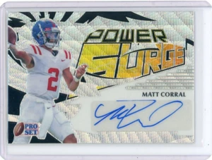 Matt Corral 2022 Leaf Pro Set Metal Power Surge Silver Wave Rc Automático # 24/40 - Imagen 1 de 2