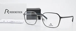 Rodenstock Germany Glasses Frame R7128 B 145 Titanium Matte Silvery Rectangle L - Picture 1 of 8