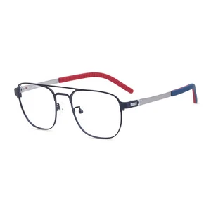 Moda Retro Piloto Titanio Borde Completo Anteojos Monturas Gafas Ópticas Capaz de RX - Imagen 1 de 15