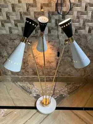 LÁMPARA DE MESA DIABOLO DIABOLO VINTAGE MEDIADOS DE SIGLO AÑOS 50 BASE MÁRMOL ITALIANO Foto 1 de 4