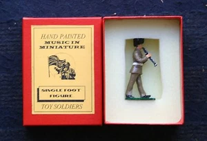 MUSIC IN MINIATURES, BRITISH ARMY MUSICALBAND, PAINTED MEATAL ALLOY 54MM SCALE - Picture 1 of 12