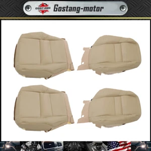 Cubierta de asiento de cuero superior inferior del conductor del pasajero bronceado para Honda CRV CR-V 2007-2011 - Imagen 1 de 16